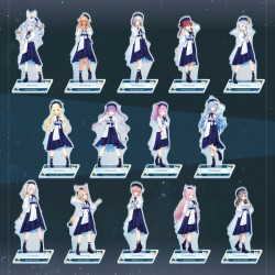 3D Acrylic Stand Blue Journey Outfit ver. Gen 3 & Gen 4 & Gen 5 & holoX