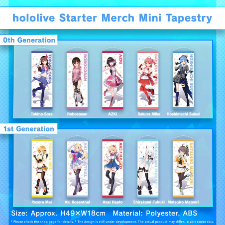 hololive Starter Merch Mini Tapestry - Gen 0 & Gen 1