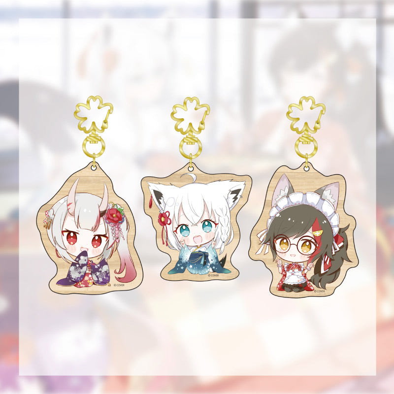 [AyaFubuMi's Laid-Back New Year] Merchandise Wooden Keychain