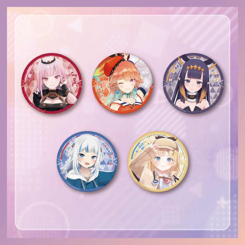 hololive English Starter Merch Random Button Badge