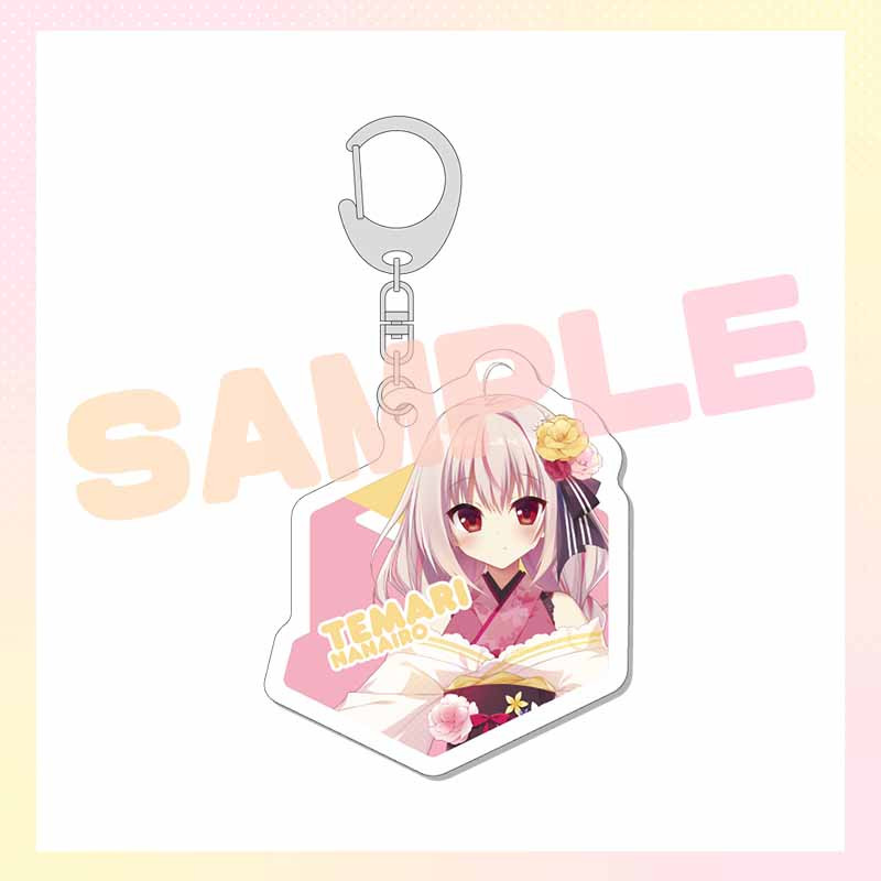 HACONECT 1st Generation Debut Commemorative Goods Nanairo Temari Acrylic Key Chain