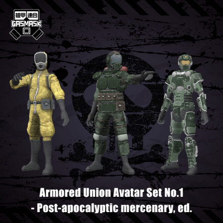 IspVitamin Armored Union Avatar Set No.1 - Post-apocalyptic mercenary, ed. [Avatar for VRChat]