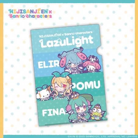 "NIJISANJI EN × Sanrio characters" File Folder LazuLight