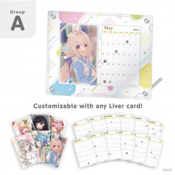 "NIJISANJI EN Acrylic Desk Calendar 2024" Group A