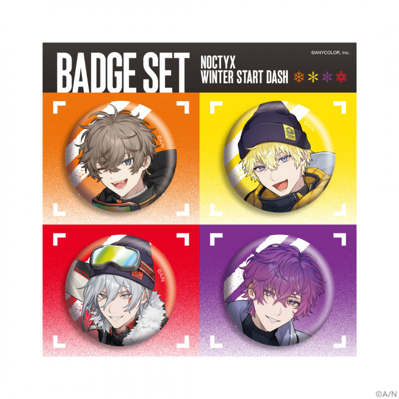 "Noctyx Winter Start Dash!" Mini Badge Set