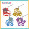 "NIJISANJI EN × Sanrio characters" Rubber Keychain Luxiem