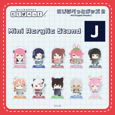 "NIJI Puppet Goods 2" Mini Acrylic Stand - J