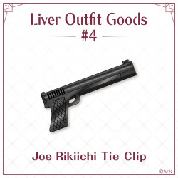 "Liver Outfit Goods 4" Tie Clip Joe Rikiichi