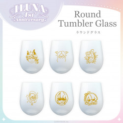 "ILUNA 1st Anniversary" Round Tumbler Glass