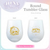 "ILUNA 1st Anniversary" Round Tumbler Glass