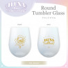 "ILUNA 1st Anniversary" Round Tumbler Glass