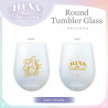 "ILUNA 1st Anniversary" Round Tumbler Glass