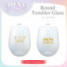 "ILUNA 1st Anniversary" Round Tumbler Glass