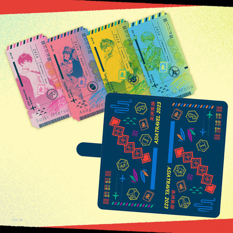 "Asia Travel 2023" Pouch & Boarding Pass Sticker Set Oriens