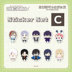 "NIJI Puppet Goods" Sticker Set - C