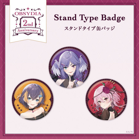 OBSYDIA 2nd Anniversary Stand Type Badge