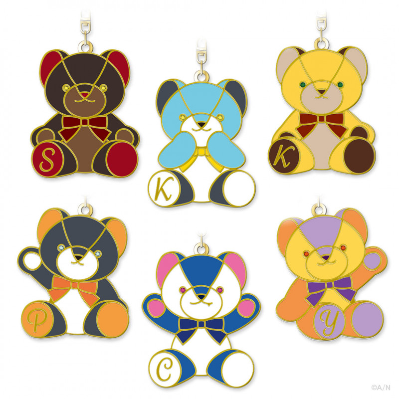 "NIJI Bear vol.1" Metal Key Chain