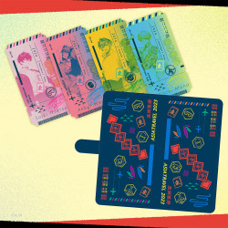 "Asia Travel 2023" Pouch & Boarding Pass Sticker Set Oriens