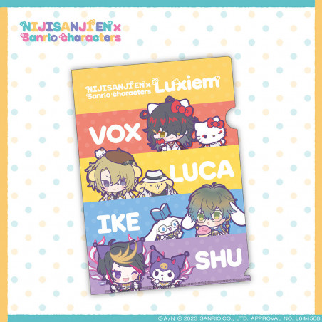 "NIJISANJI EN × Sanrio characters" File Folder Luxiem