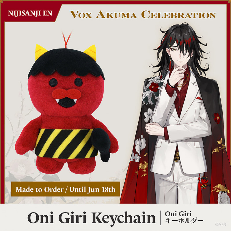 "Vox Akuma Celebration" Oni Giri Keychain